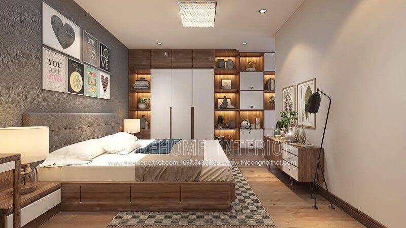Giường ngủ gỗ công nghiệp kiểu Nhật có ngăn kéo tiện lợi, tạo thêm không gian lưu trữ đồ dùng cá nhân thêm ngăn nắp, gọn gàng hơn. Kiểu giường ngủ hiện đại này vô cùng phù hợp với không gian nhà nhỏ như chung cư, nhà phố...